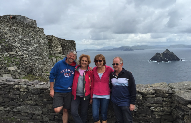 With our friends Ciaran and Bride -fellow pilgrims on the journey